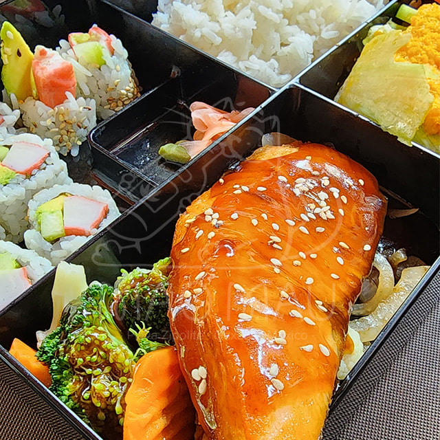 Teriyaki Salmon – Verduras mixtas con salmón  / Mixed vegetables with salmon
