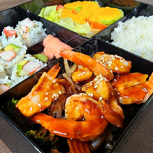 Teriyaki  Camarones – Verduras mixtas con camarones  / Mixed vegetables with shrimp
